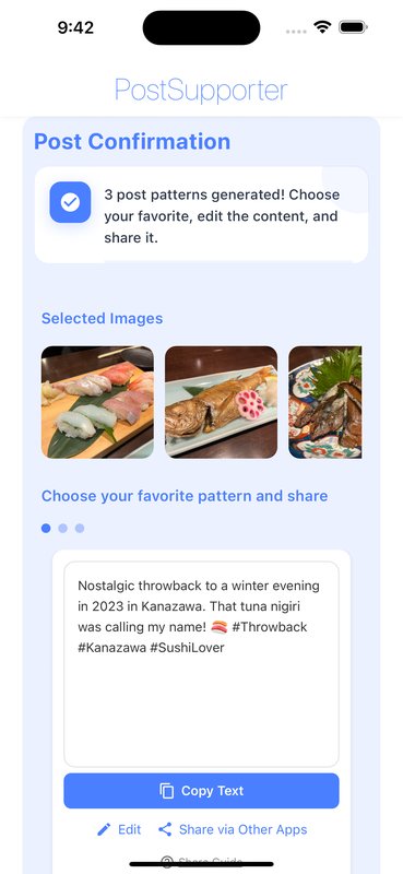 Gourmet post generation result